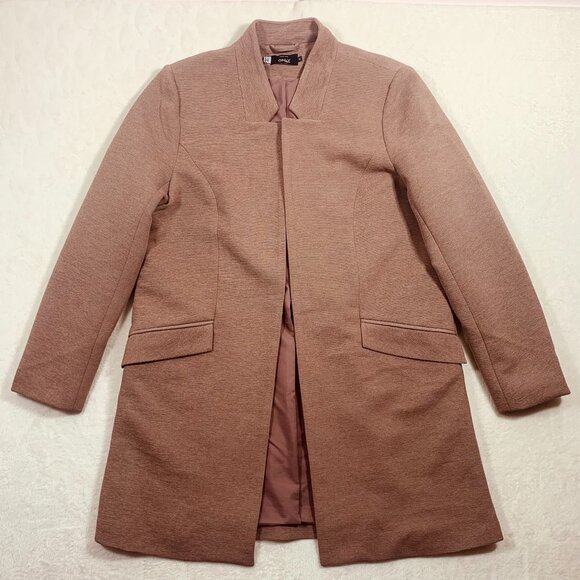 open coat long  for women  color light  brown sz xl ONLY - Picture 1 of 16